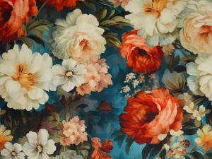 elegancka tkanina moody floral do salonu