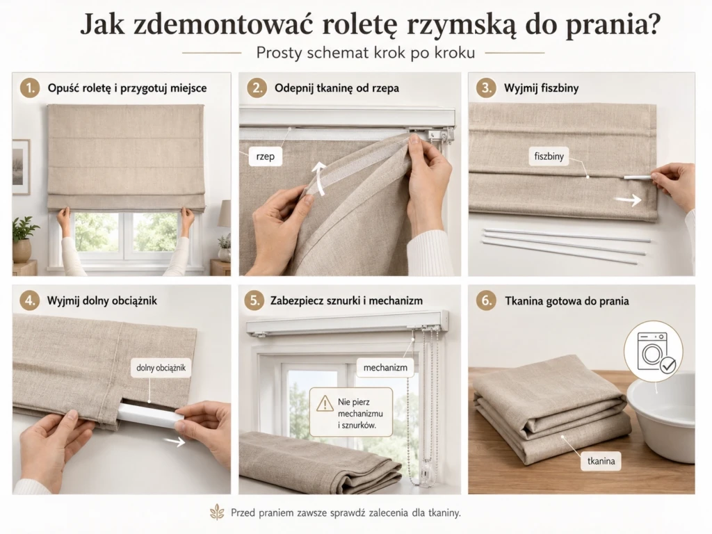 jak-zdemontowac-rolete-rzymska