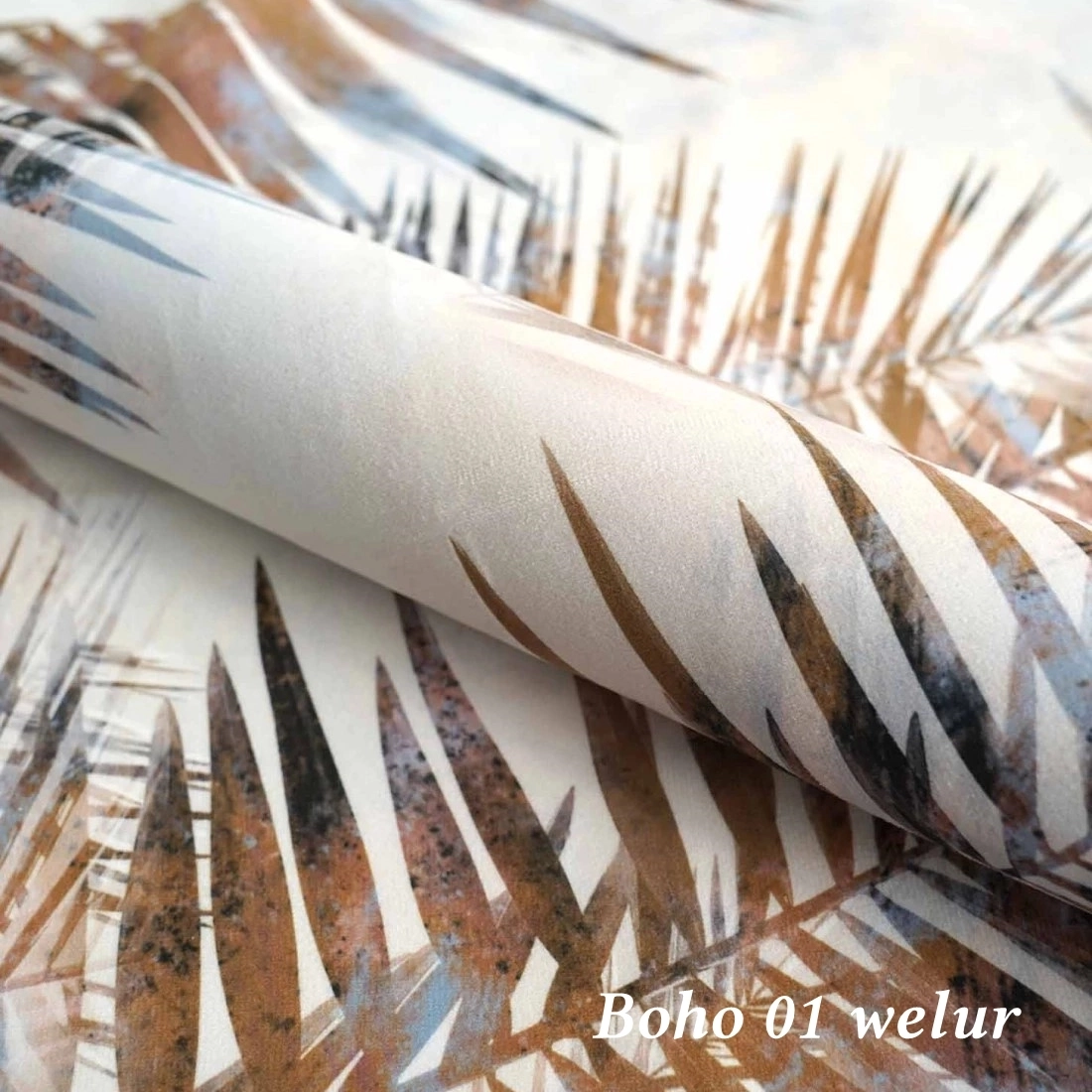 tkanina-welurowa-liscie-boho
