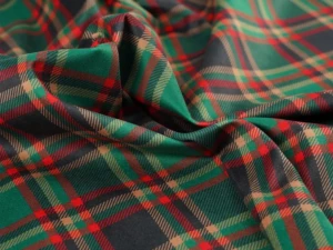 zielony-welur-tartan-w-szkocka-krate