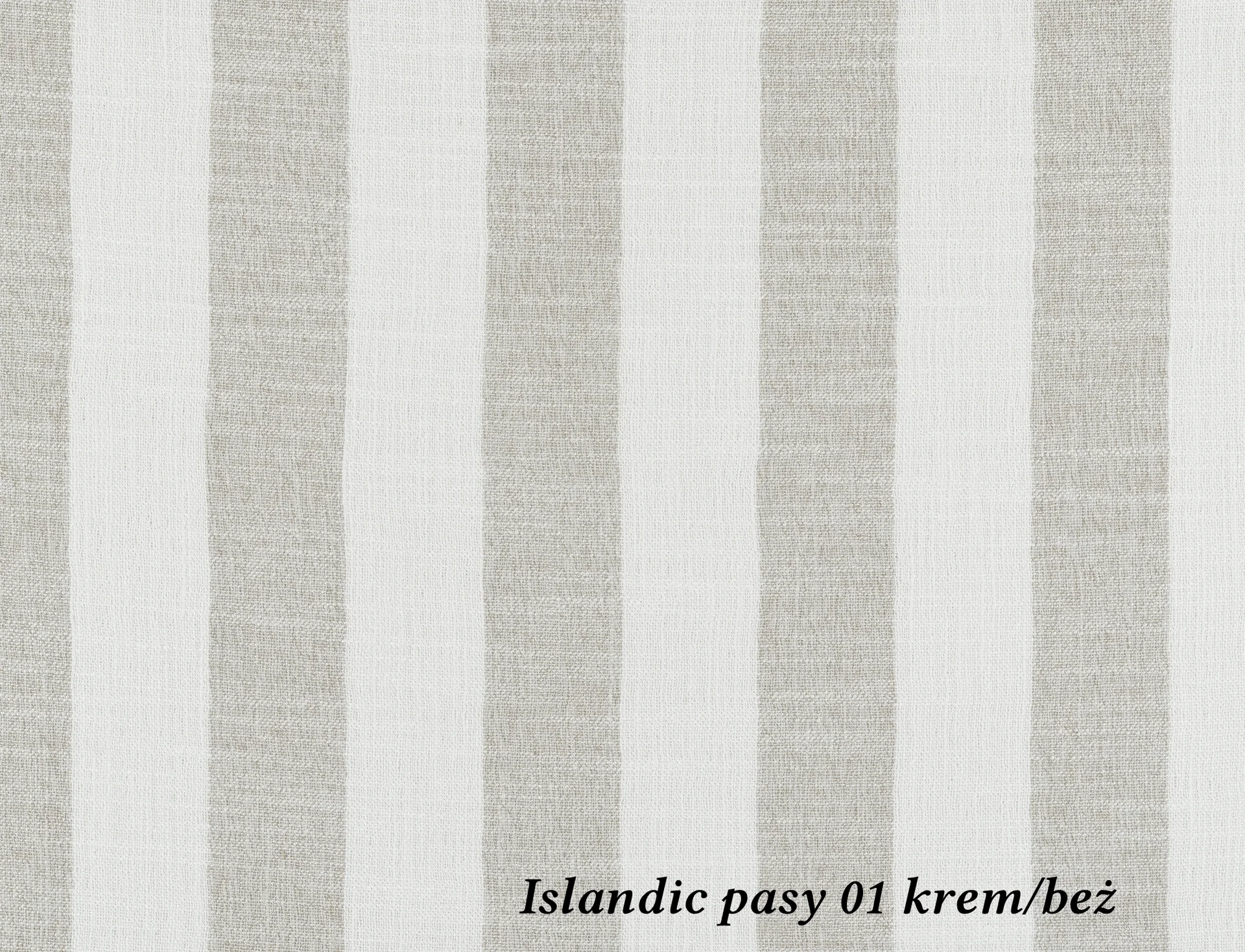 Tkanina Islandic Pasy 01 krem/beż