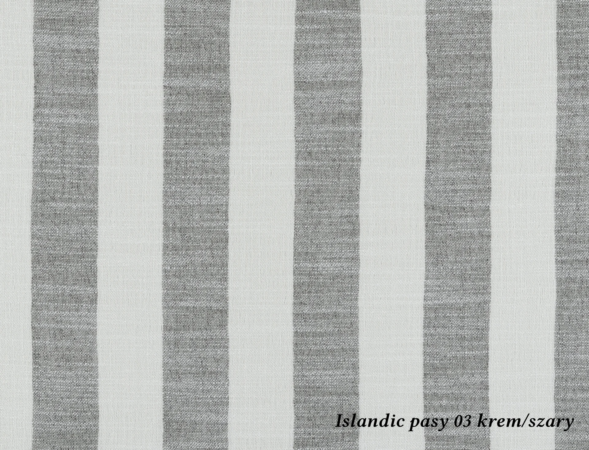 Tkanina Islandic Pasy 03 krem/szary