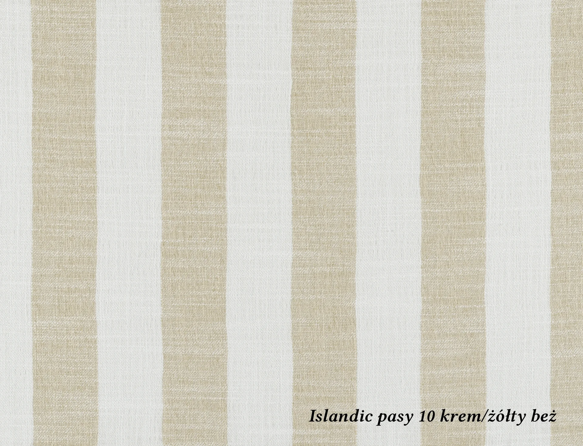 Tkanina Islandic Pasy 10 krem/żółty beż