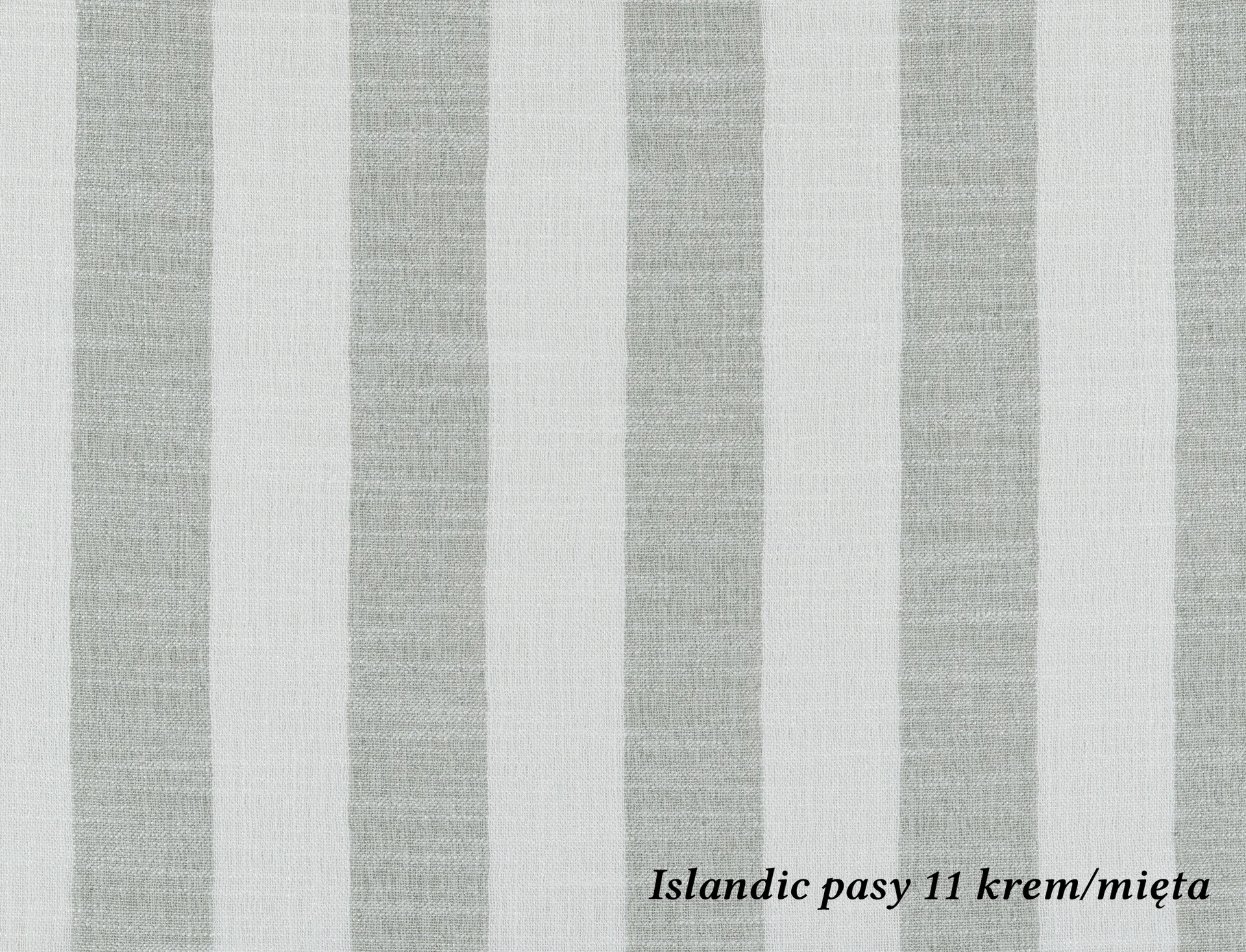Tkanina Islandic Pasy 11 krem/mięta