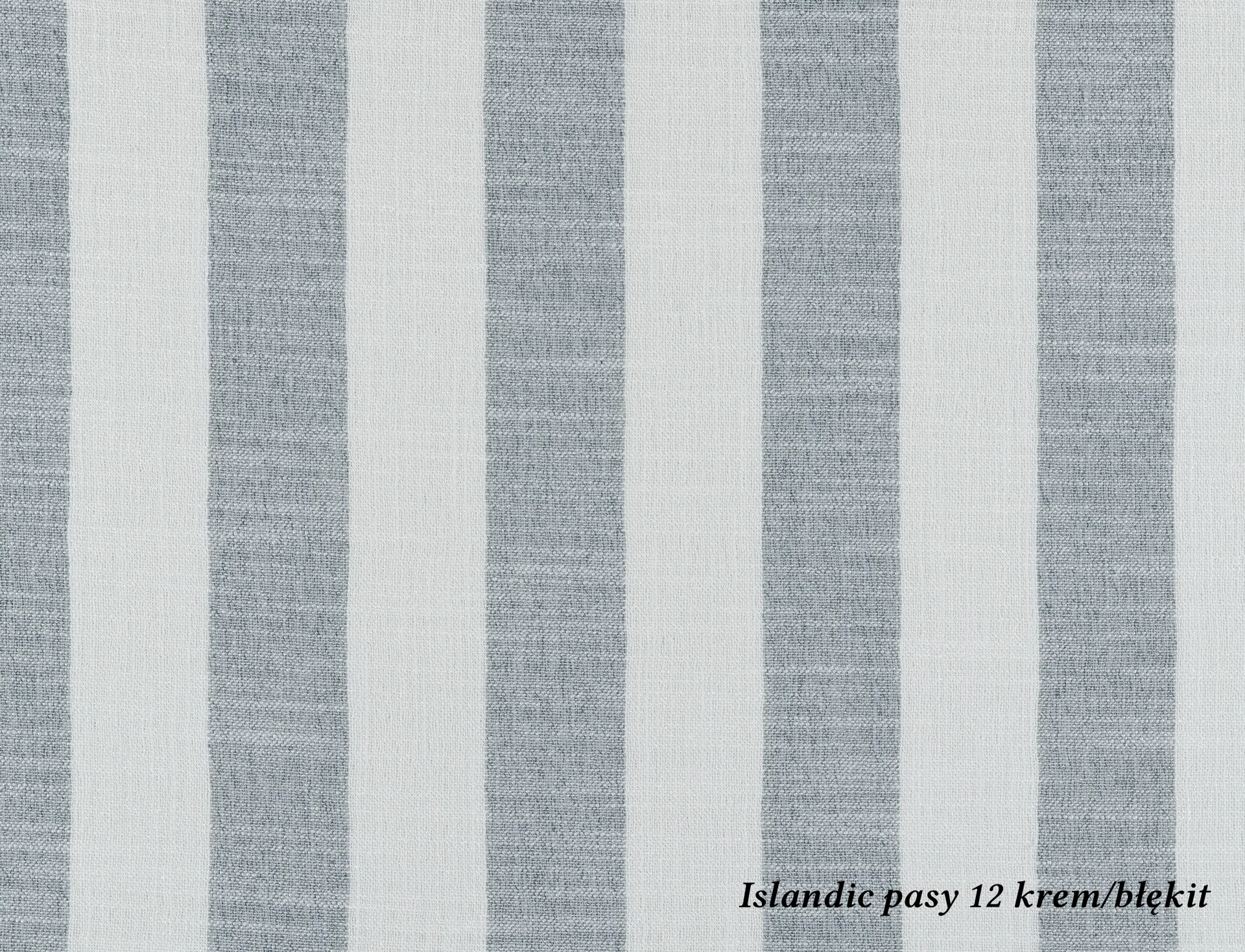 Tkanina Islandic Pasy 12 krem/błękit