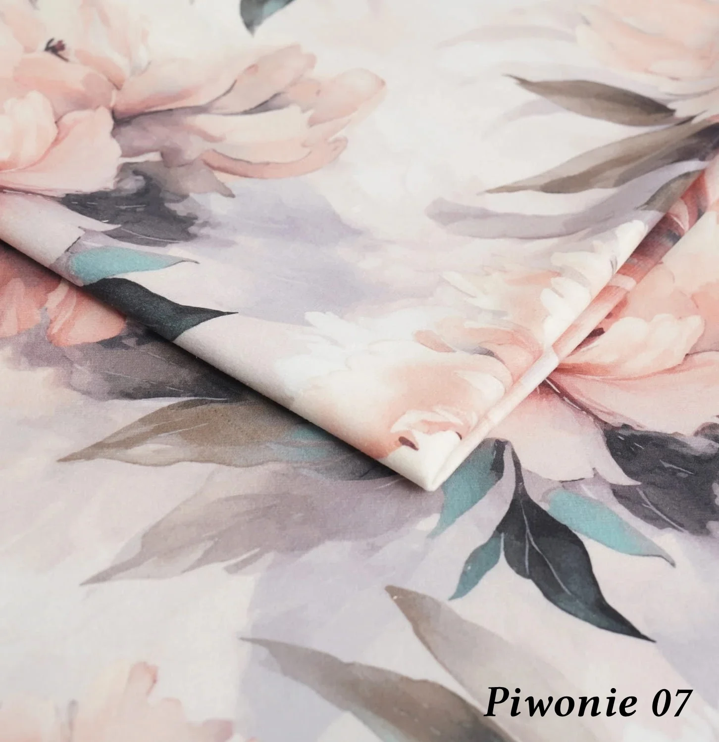 Tkanina Piwonie – układ materiału 02
