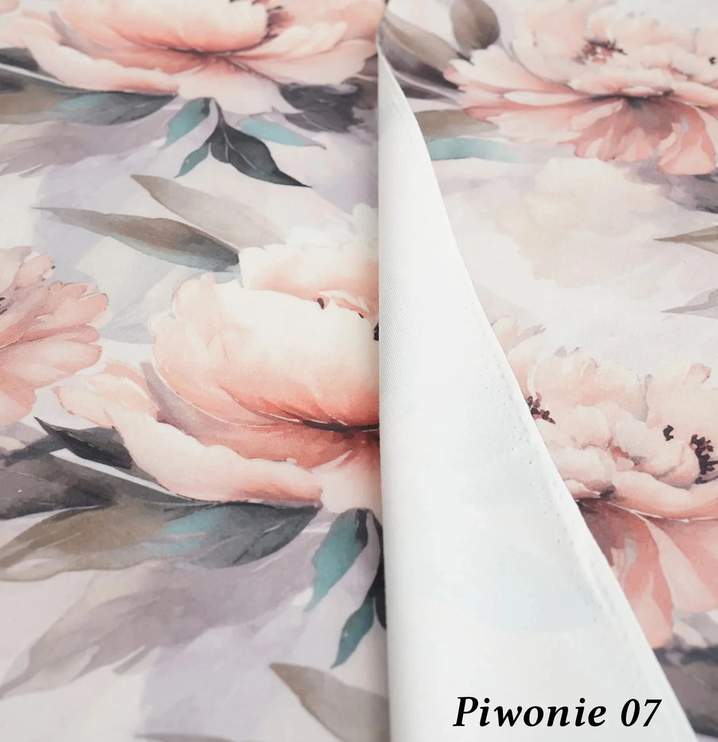Tkanina Piwonie – układ materiału 03